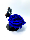 BE MINE stand with BLUE FOREVER ROSE