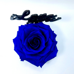 I LOVE YOU stand with BLUE FOREVER ROSE