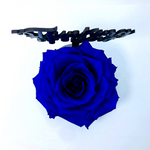 THINKING OF YOU stand with BLUE FOREVER ROSE