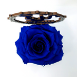 I LOVE U MUM stand with BLUE FOREVER ROSE