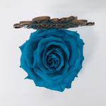 BEST MUM EVER stand with TURQUOISE FOREVER ROSE