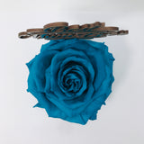 BEST MUM EVER stand with TURQUOISE FOREVER ROSE