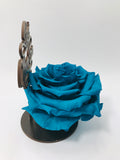 BEST MUM EVER stand with TURQUOISE FOREVER ROSE
