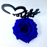 MISS YOU stand with BLUE FOREVER ROSE