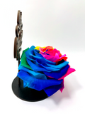 BEST MUM EVER stand with MULTICOLOUR FOREVER ROSE