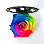 I LOVE U MUM stand with MULTICOLOUR FOREVER ROSE