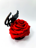 FRIENDS FOREVER stand with RED FOREVER ROSE