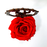 I LOVE U MUM stand with RED FOREVER ROSE