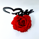 MISS YOU stand with RED FOREVER ROSE