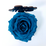 BE MINE stand with TURQUOISE FOREVER ROSE