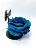 CONGRATULATIONS stand with TURQUOISE FOREVER ROSE