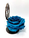 I LOVE U MUM stand with TURQUOISE FOREVER ROSE