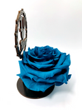 I LOVE U MUM stand with TURQUOISE FOREVER ROSE