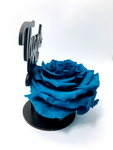 THANK YOU stand with TURQUOISE FOREVER ROSE