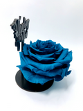 THINKING OF YOU stand with TURQUOISE FOREVER ROSE