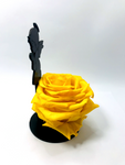BABY ANGEL stand with YELLOW FOREVER ROSE