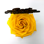 BEST MUM EVER stand with YELLOW FOREVER ROSE