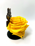 HAPPY ANNIVERSARY stand with YELLOW FOREVER ROSE