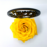 HAPPY BIRTHDAY stand with YELLOW FOREVER ROSE
