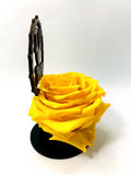 I LOVE U MUM stand with YELLOW FOREVER ROSE