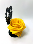 MY LOVE stand with YELLOW FOREVER ROSE