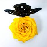 PRAYER ANGEL stand with YELLOW FOREVER ROSE