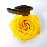 STANDING ANGEL stand with YELLOW FOREVER ROSE